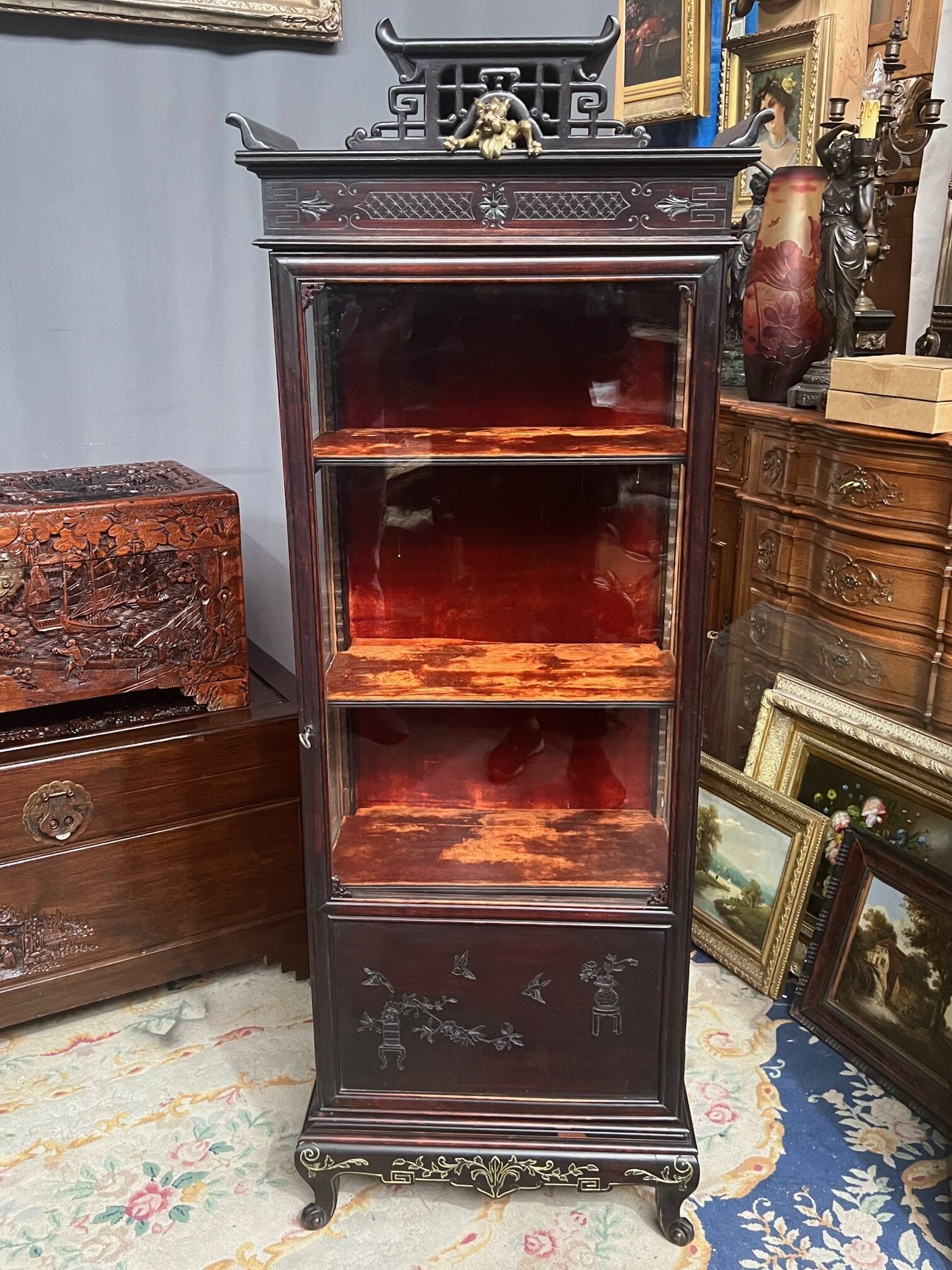 Japanese-style display cabinet.