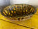 Vintage woven ceramic basket / empty pocket 19 / 25 cm