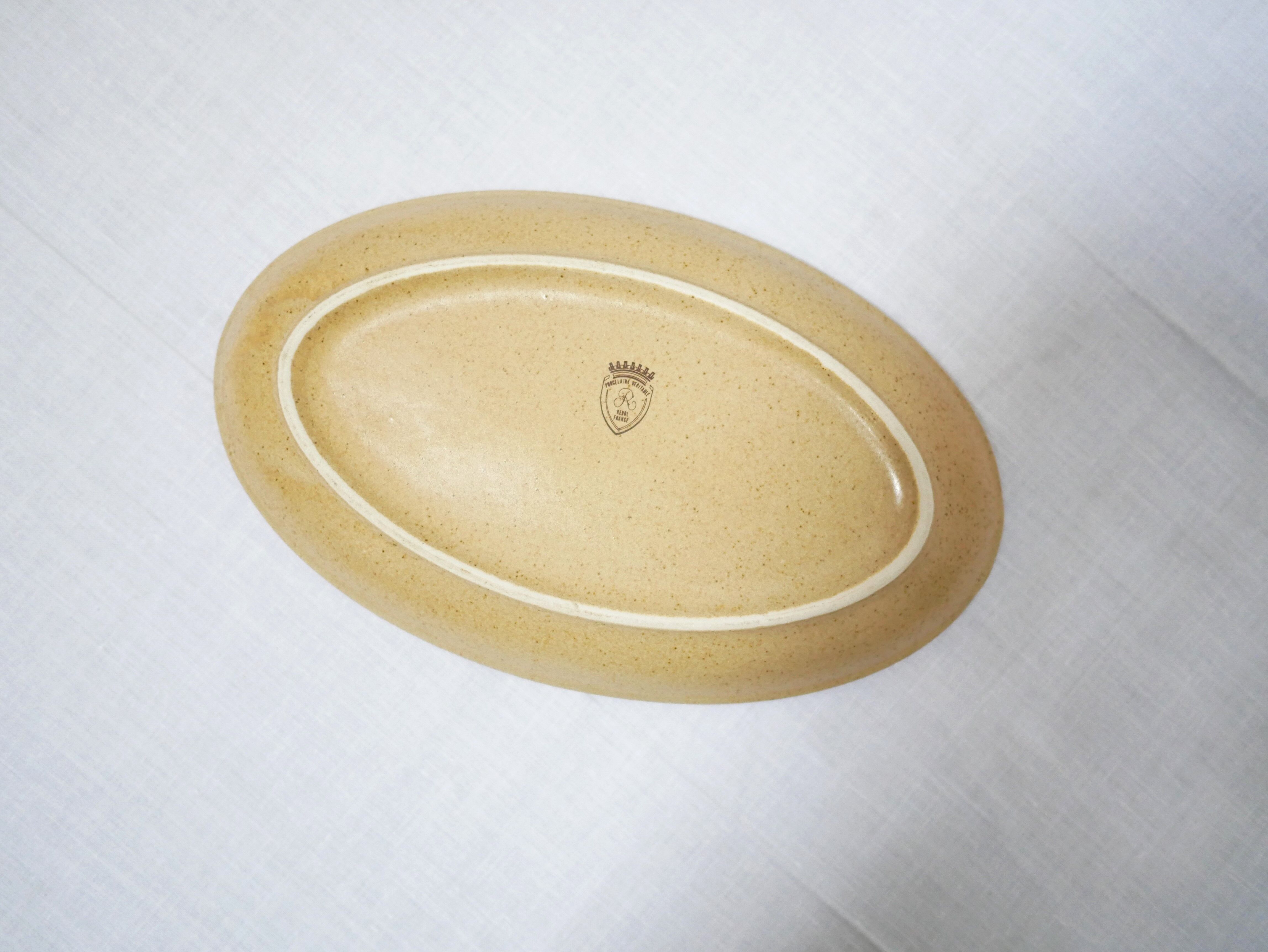Vintage porcelain ravier by Maison Revol, France