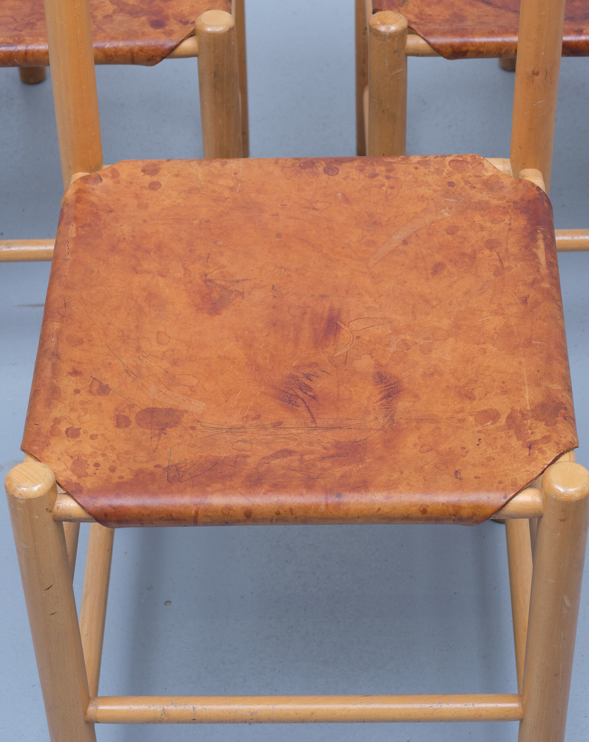 Ate Van Apeldoorn for Houtwerk Hattum Chairs Dutch 1960s