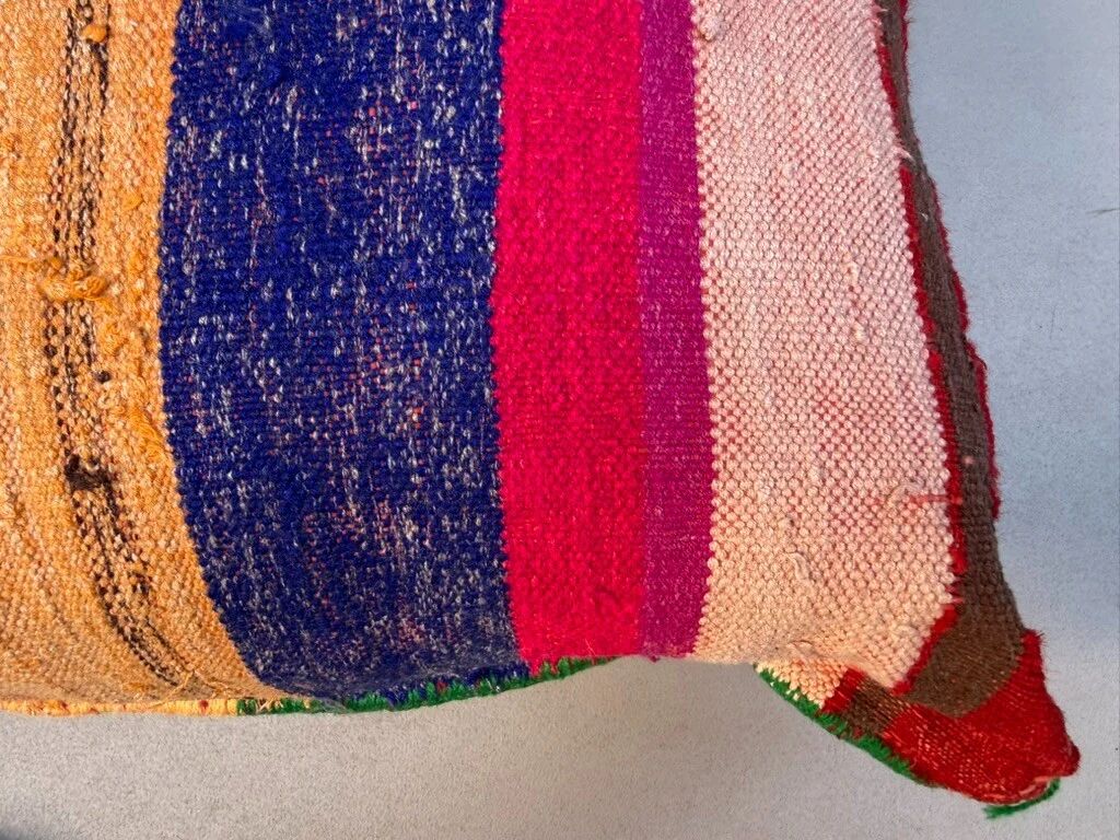 Coussin de sol kilim géant, coussin de sol kilim complet 90x46x25 cm, rouleau 2560