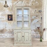 Furniture two body showcase, around 1900.