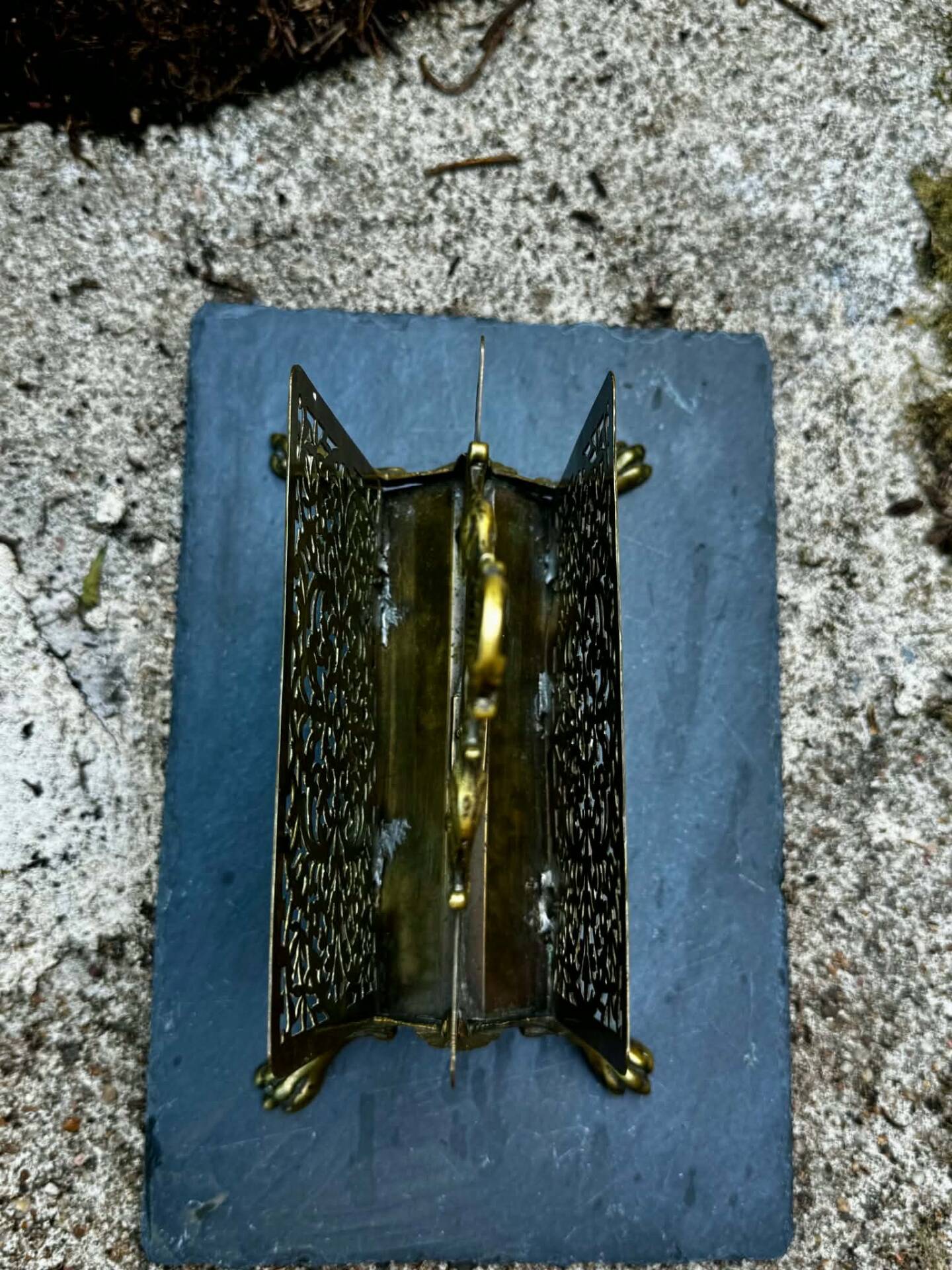 Napoleon III brass magazine rack