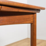 Mid-century square extendable teak dining table, Denmark, 1960s