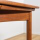Mid-century square extendable teak dining table, Denmark, 1960s