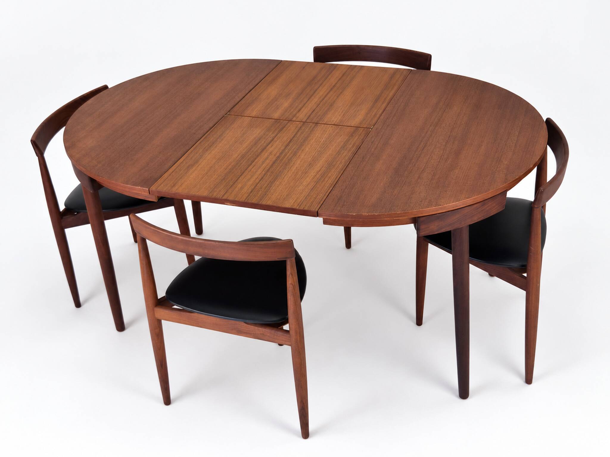Roundette Teak Extendable Dining Set by Hans Olsen for Frem Røjle