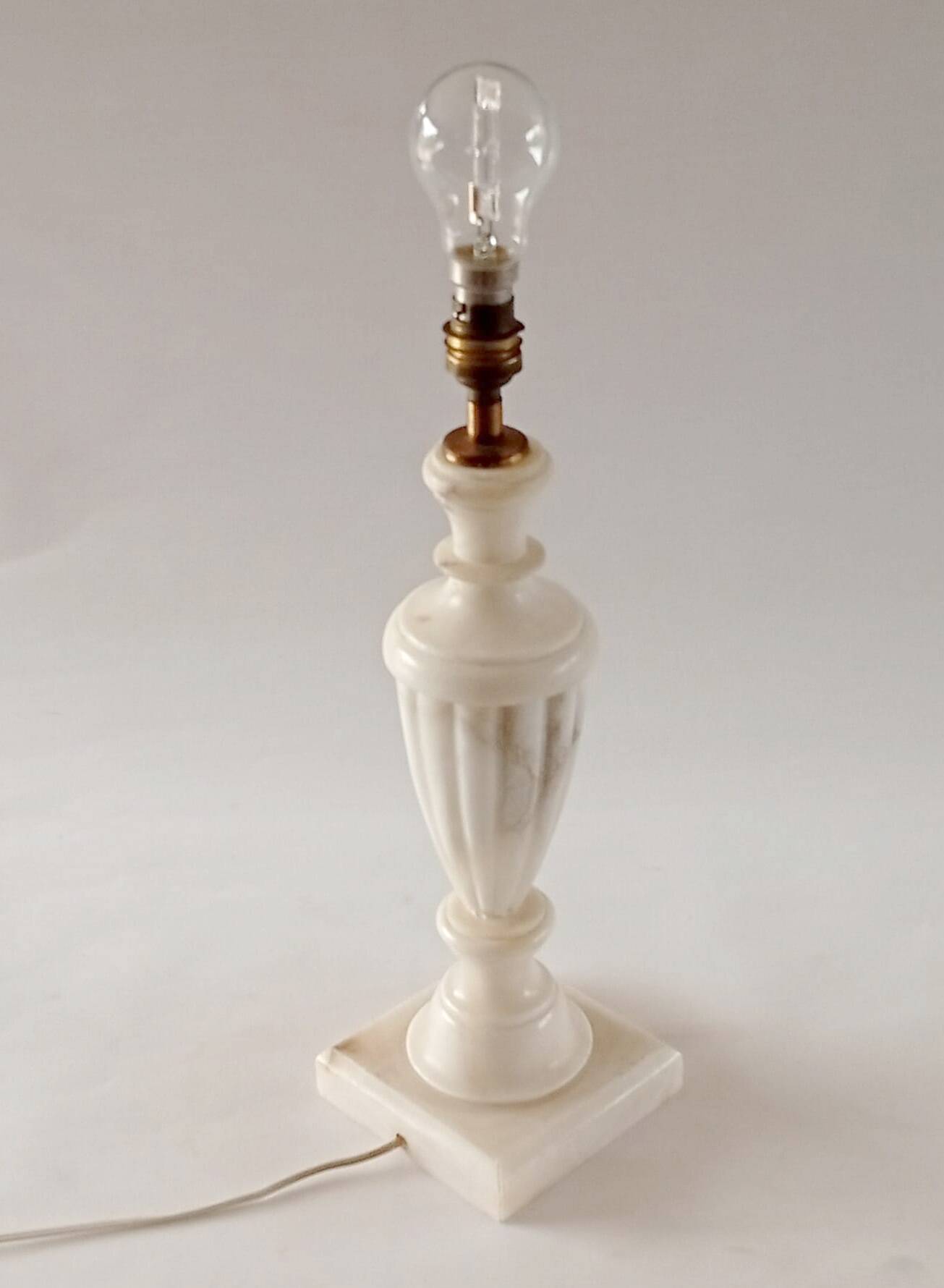 Large marble lamp base