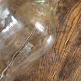 Clear glass demijohn carboy