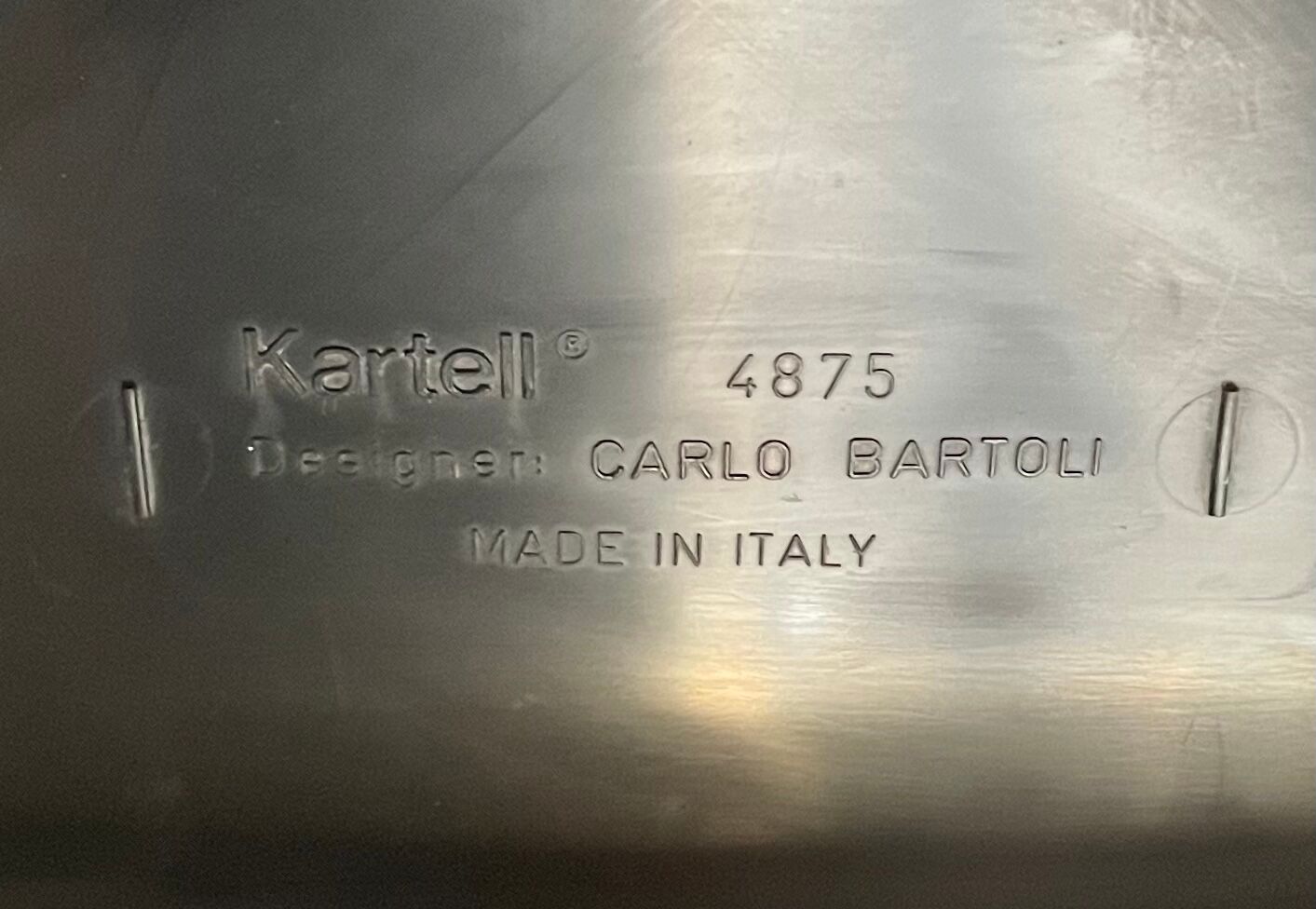 Set of 6 chairs 4875 by Carlo Bartoli for Kartell