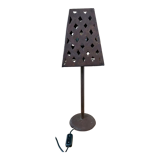 Openwork sheet metal lamp