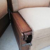 Fauteuil club "moustache" convertible