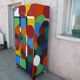 Armoire métalique vintage relookée