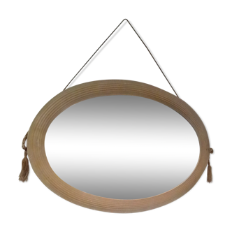 Miroir ovale art déco années 30 40x61cm