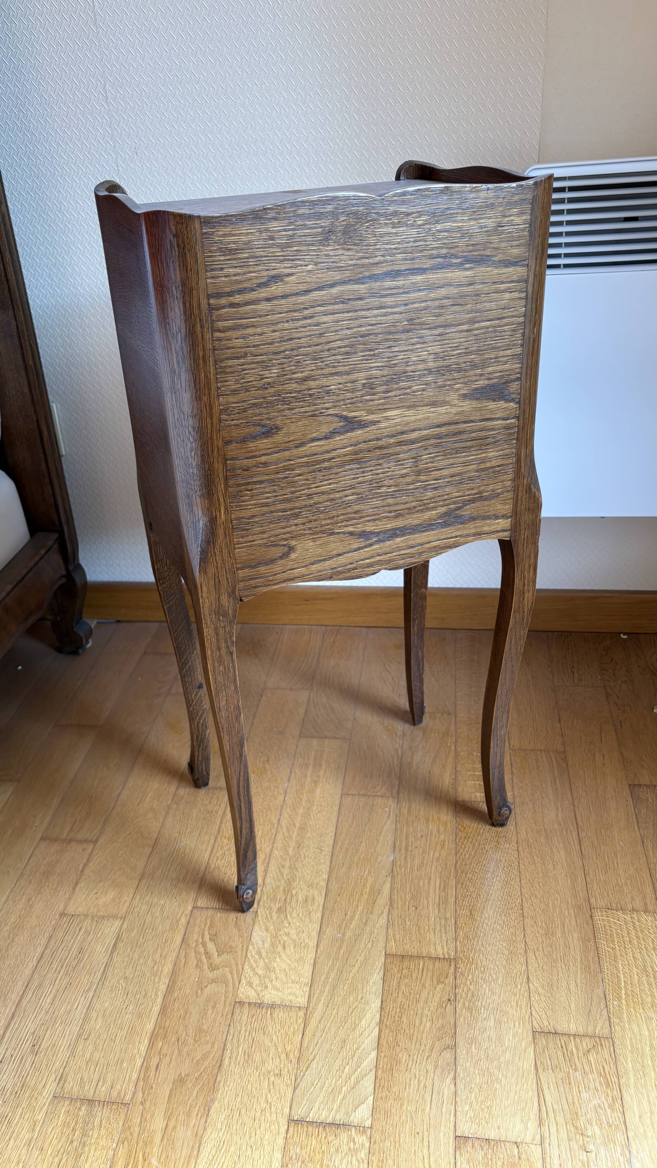 Wooden bedside table