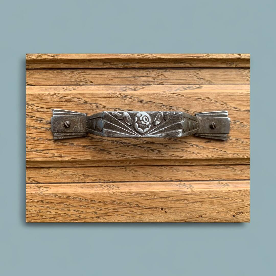 Parisian art deco cabinet in raw wood 1930
