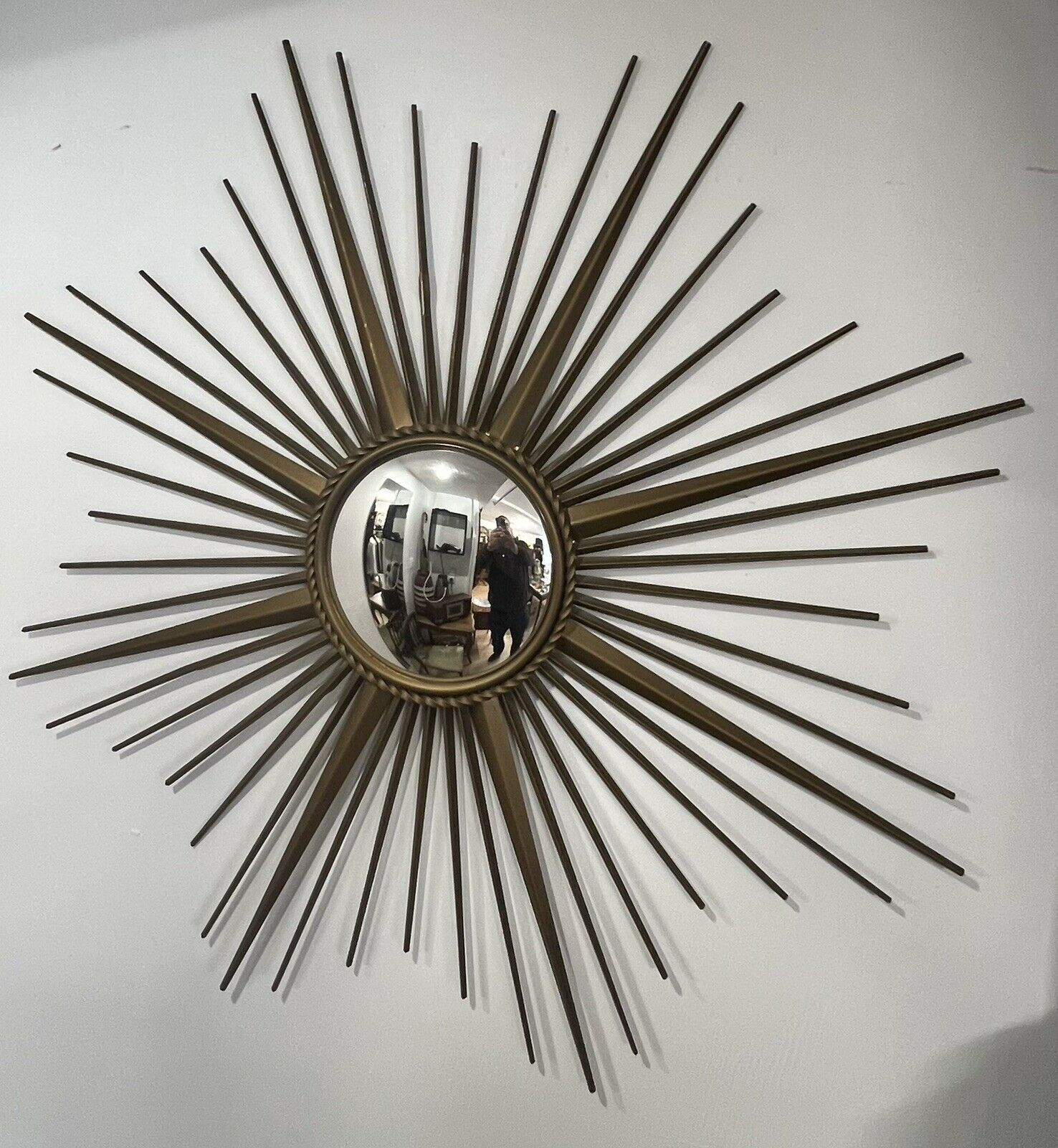 Curved mirror old witch's eye sun 86 cm