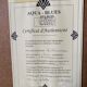 Lithograph Maurice Fillonneau Golfer 144/600 Aqua-Blues Certificate