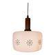 Danish glass hanging lamp, 1960s