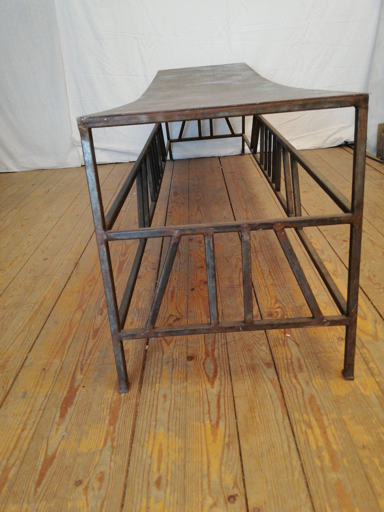 Metal bench