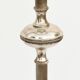 Silver metal lamppost