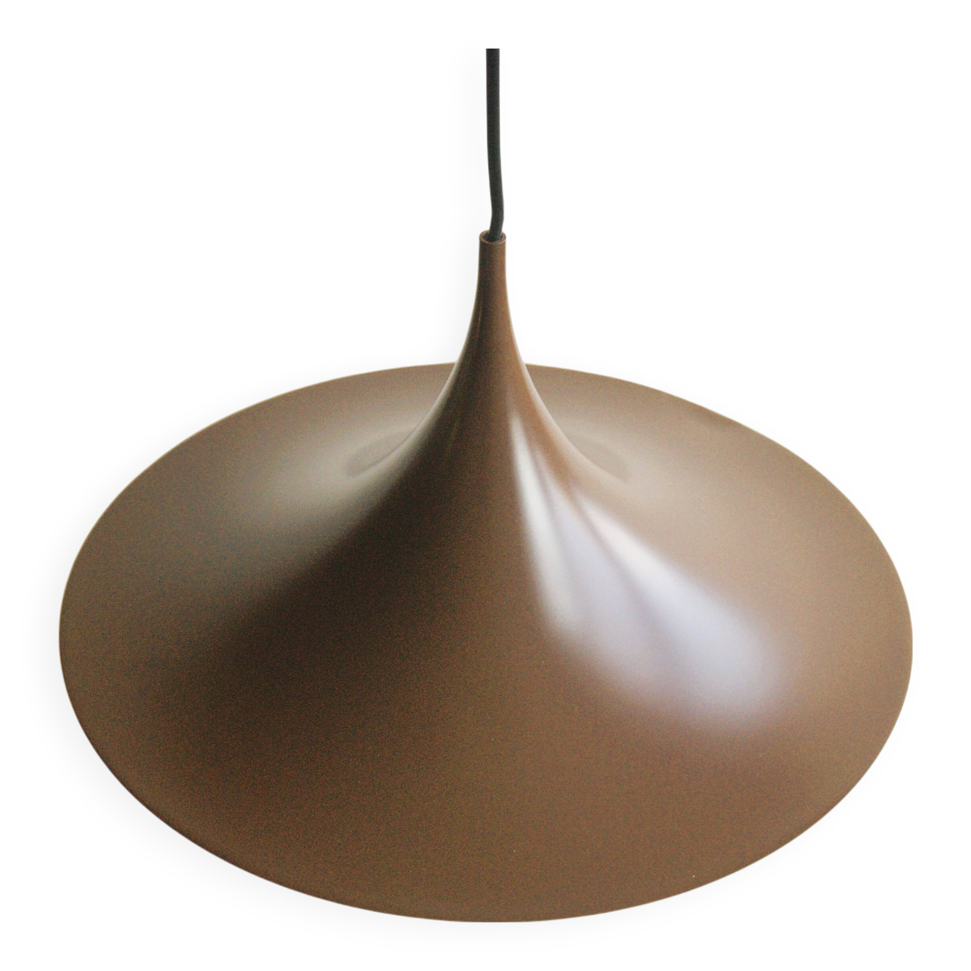 Brown metal "Witch Hat" pendant lamp - design Claus Bonderup - Fog & Morup