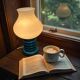 Vintage blue table lamp / small lamp