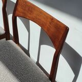 Set de 4 chaises danoises en teck par Henning Kjaernulfs
