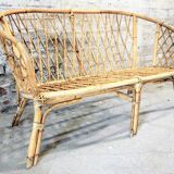Vintage rattan sofa