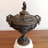 Bronze fireplace trim