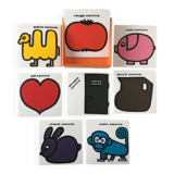 Set of 8 humorous vintage coasters