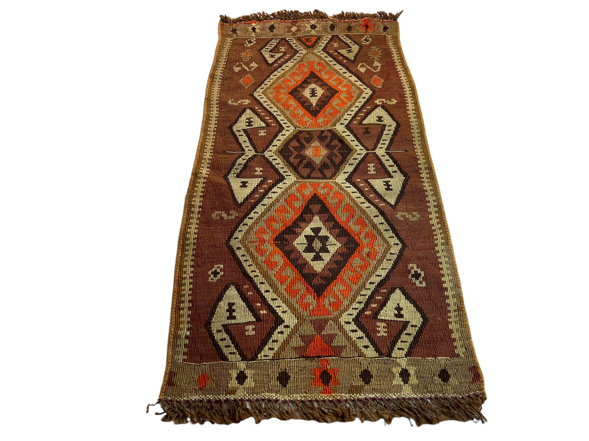 Tapis kilim turc vintage 95 x 48 cm