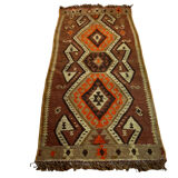 Vintage turkish kilim rug , 95 x 48 cm