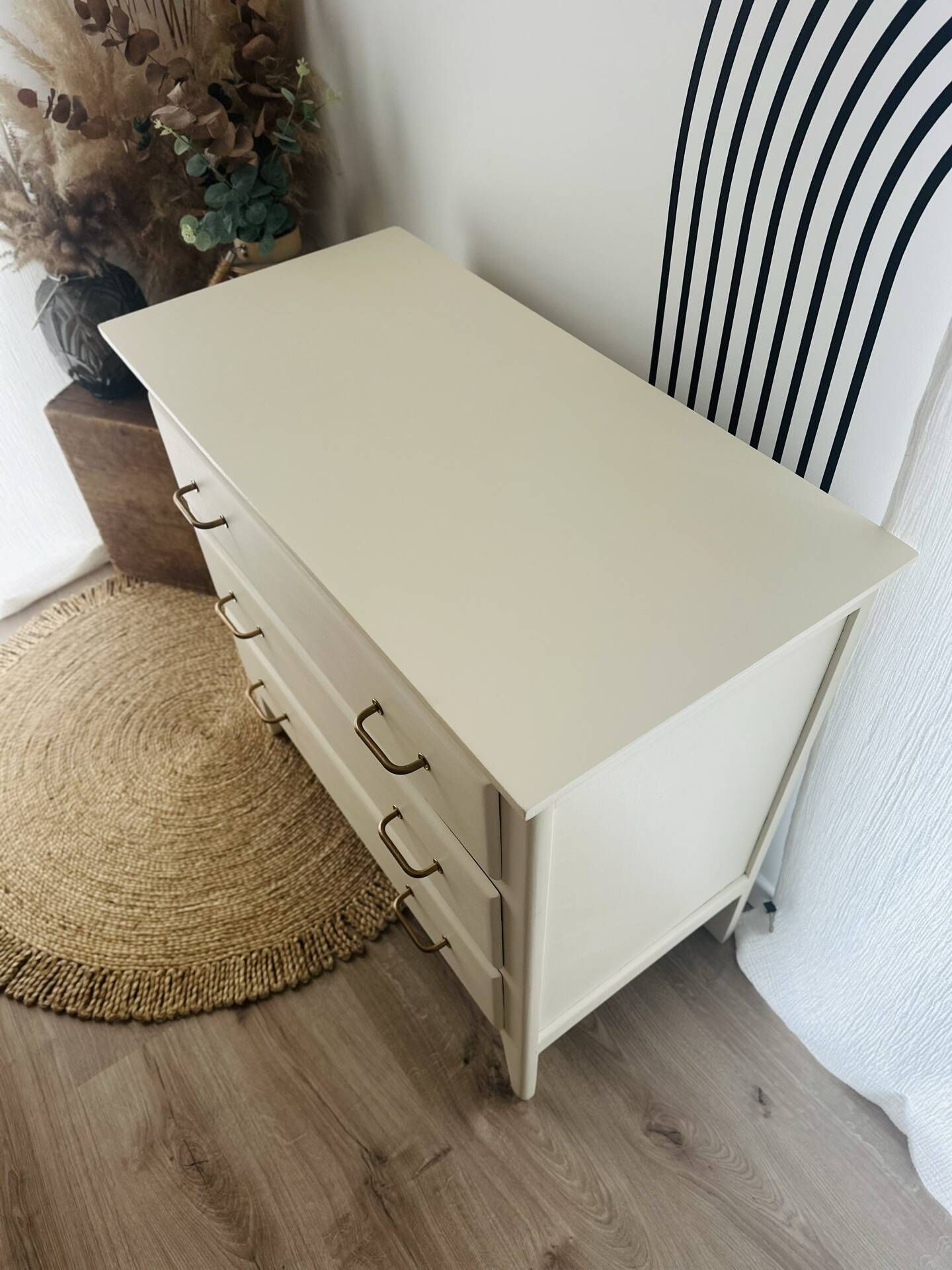 Vintage commode from the 60s in Parisian style.