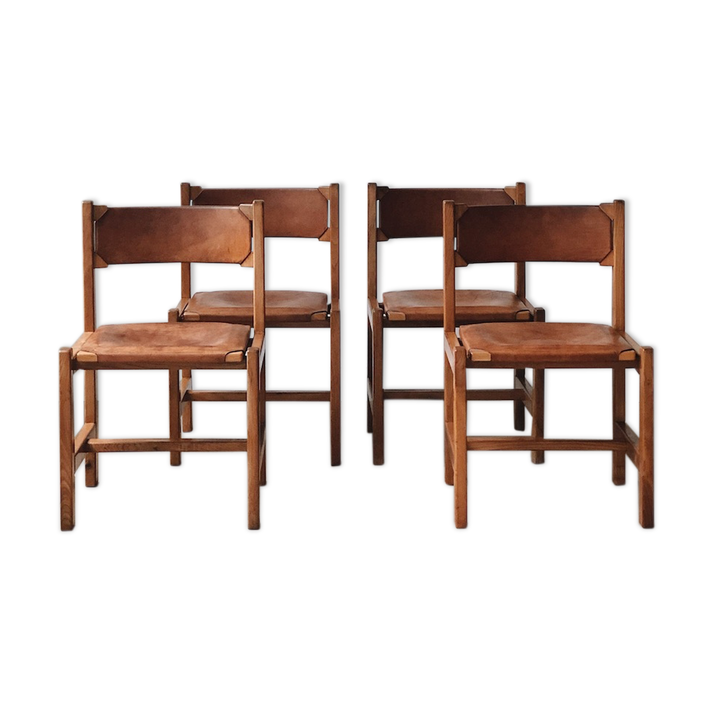 Lot de 4 chaises vintage