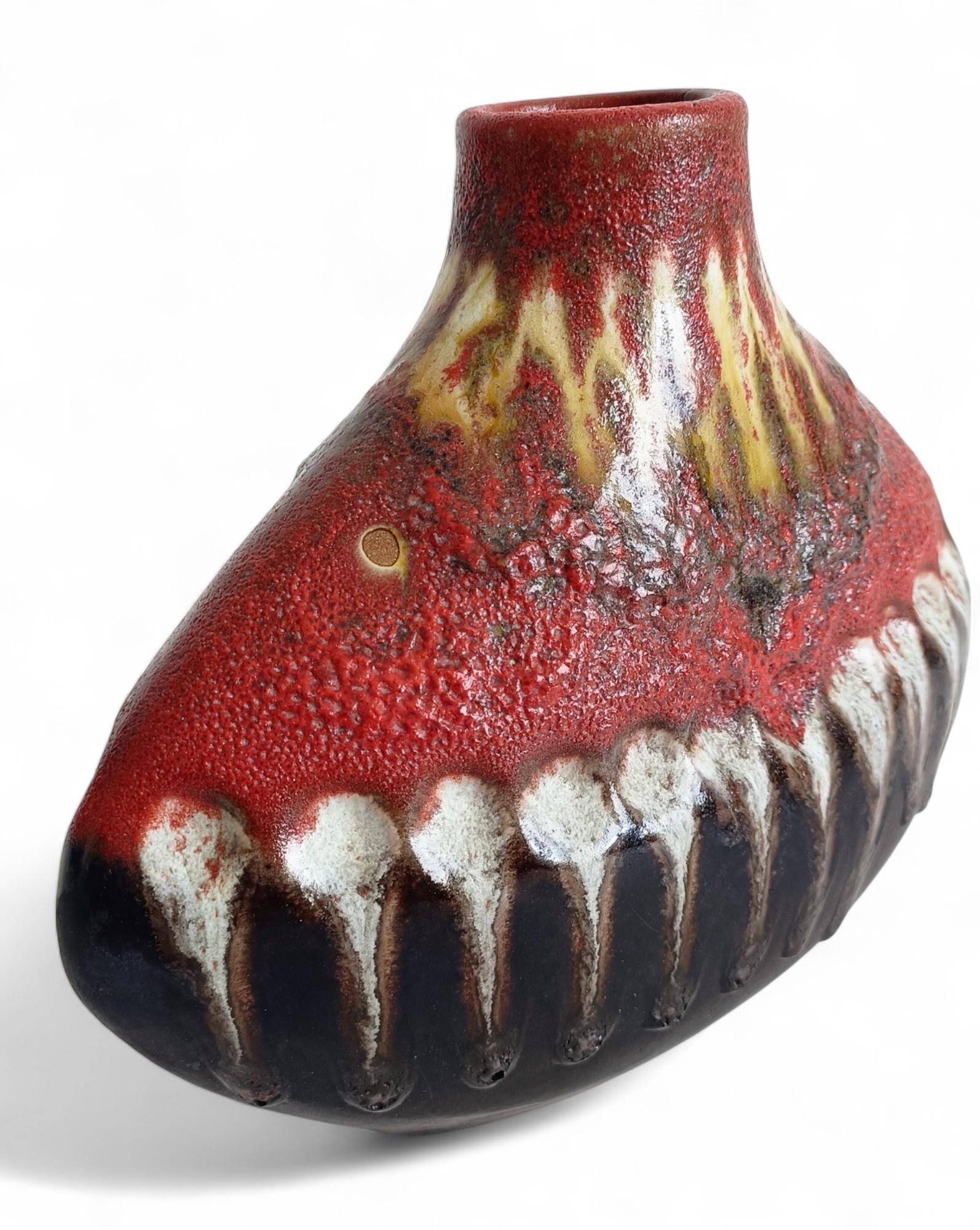 Sculptural West German Ceramic Vase by Carstens Tönnieshof, c. 1950s