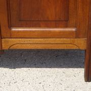 Enfilade Art Déco en noyer et plateau en marbre