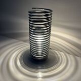 Massive chrome spring lamp