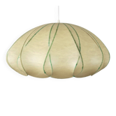 Large vintage Cocoon hanging lamp by Goldkant Leuchten