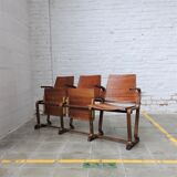 Vintage foldable theatre seats