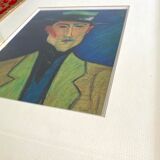 Frame with mat poster glazed