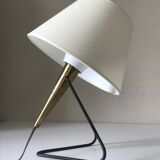 Lampe métal et laiton design 1960