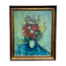 Oil william marcel tramp bouquet of pink poppy flowers