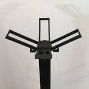 Michele De Lucchi & Tadao Takaichi for Kartell. Black plastic coat rack "Segmenti". Italy. 1989