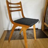 (Lot) 3 Compass Leg Chairs 1960s Scandinavian