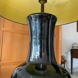 Pair of Vintage Black Ceramic Lamps from the 70s