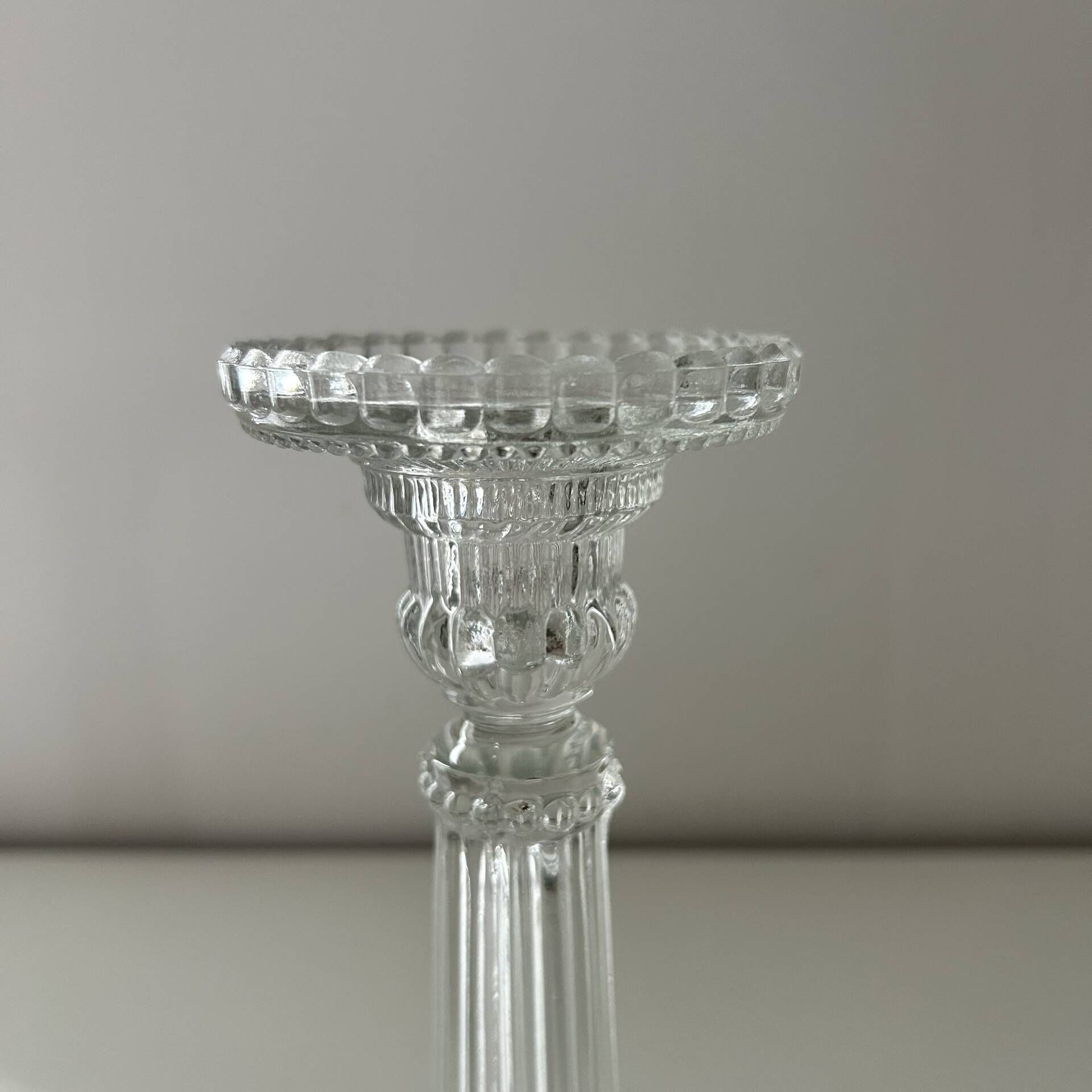 Bougeoir en verre 