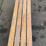 Vintage solid wood farm bench, 115cm