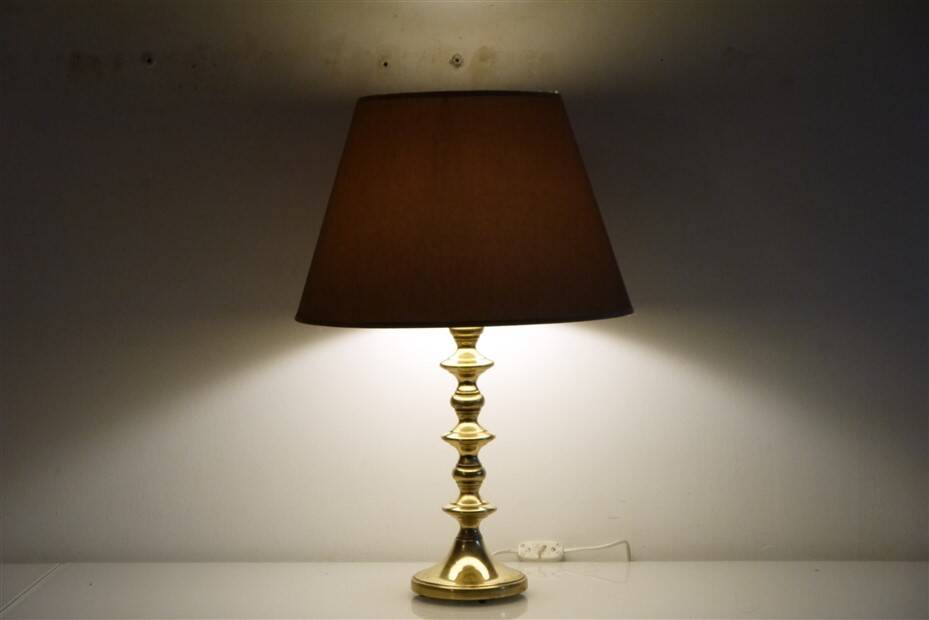 Scandinavian brass lamp 1970