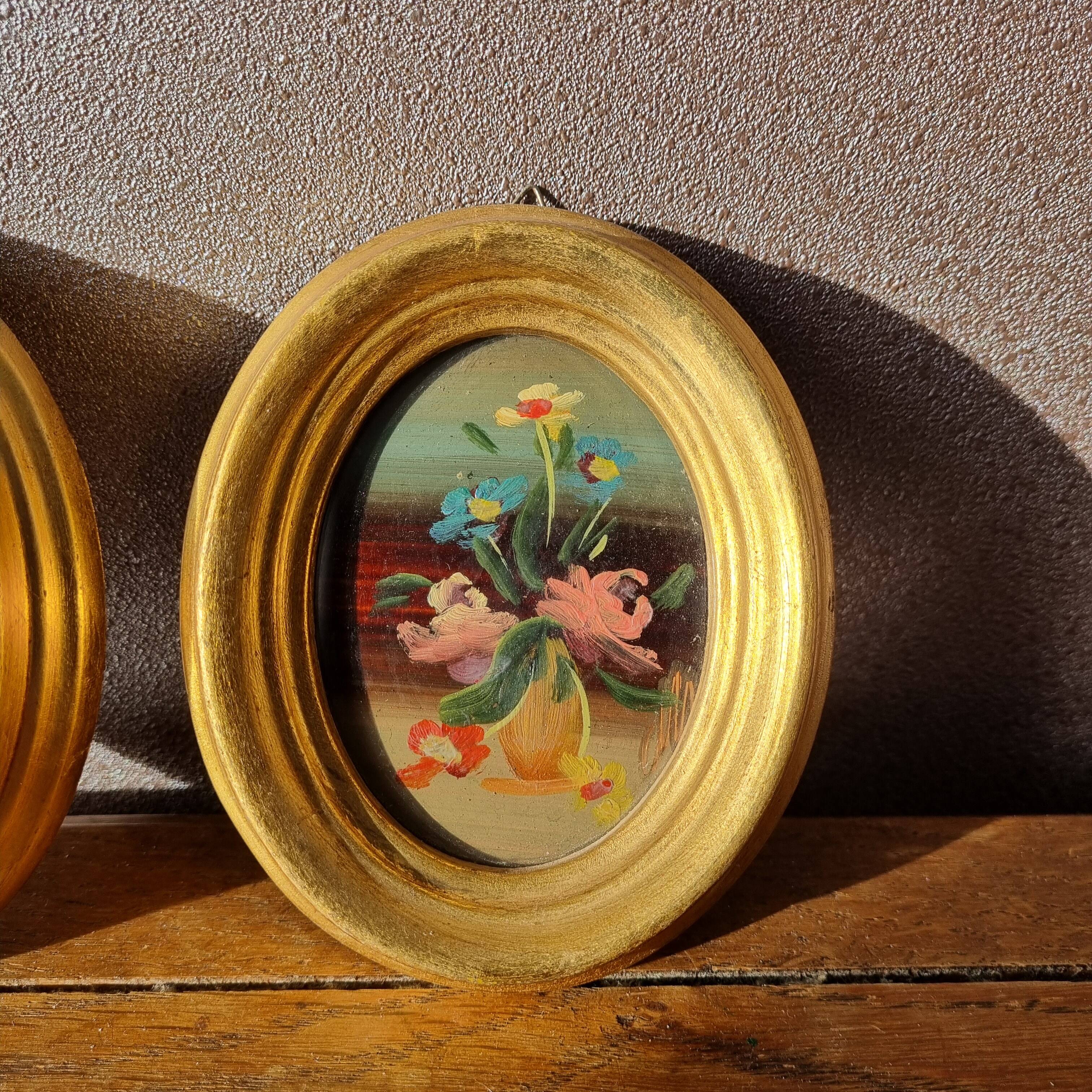 Small vintage oil paintings