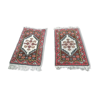 Paire de tapis artisanal 60x110cm